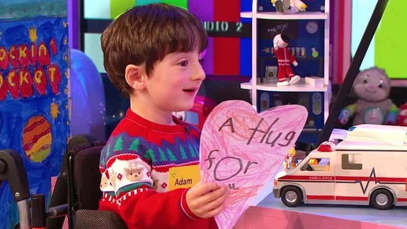 Toy Show’s Adam’s ‘A hug for u’ to light up city centres tonight