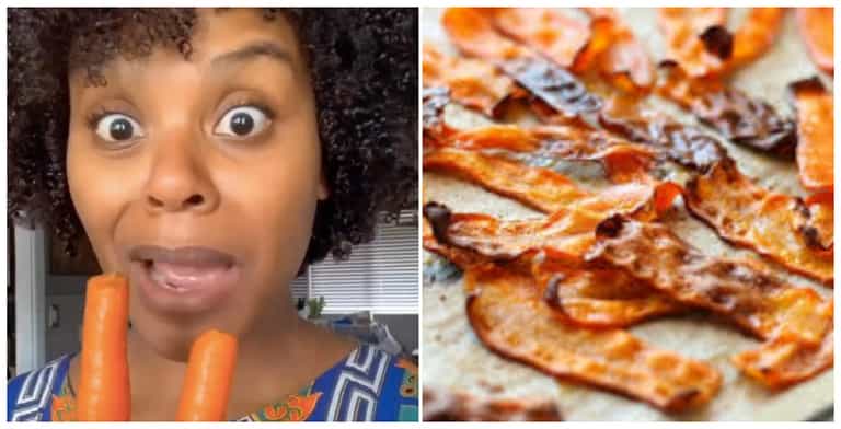 A vegan chef has gone viral on TikTok with her delicious plant-based carrot bacon