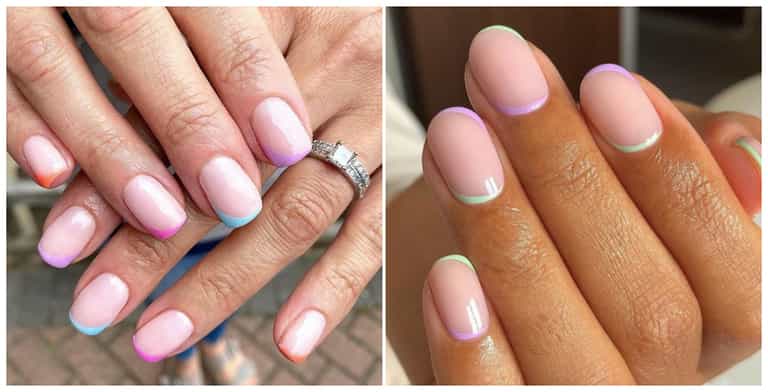 Rainbow tips are the latest nail trend – so bookmark these ideas for your next mani