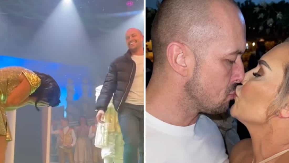 “Speechless”: Erin McGregor gets engaged on stage