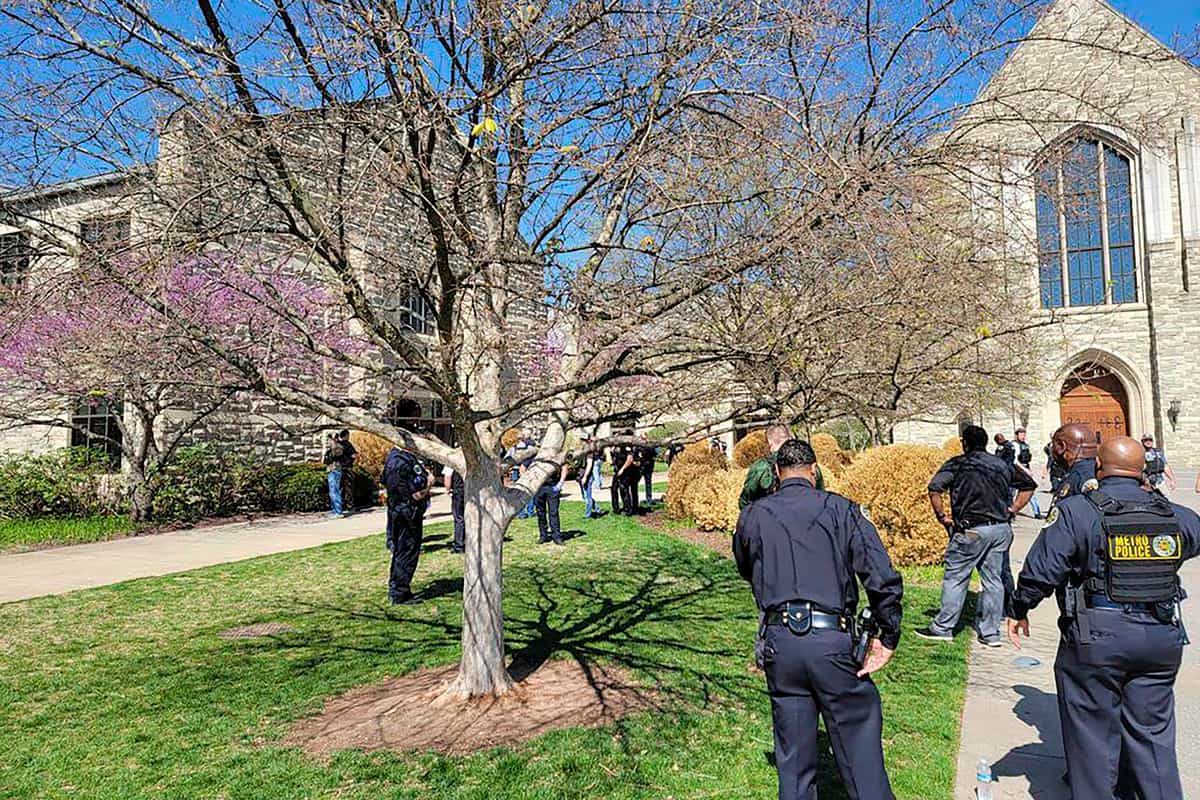 Three children and three adults killed in Nashville school shooting
