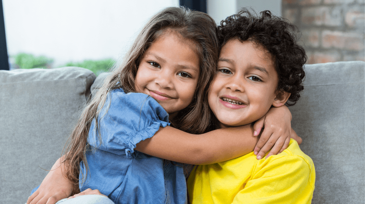 Mum explains why four-year age gap between children is ‘the best’