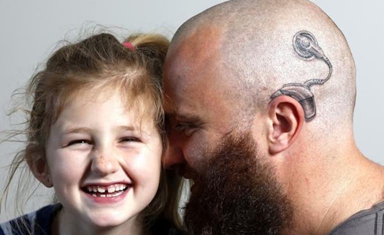 This Dad got a very unusual tattoo… for a VERY sweet reason