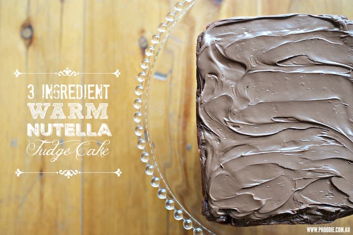 The 3-ingredient Nutella fudge cake your Sunday night deserves The 3-ingredient Nutella fudge cake your Sunday night deserves