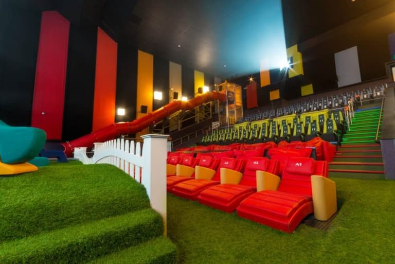 Yeeeeessss! This cinema is building a playground right next to the screen Yeeeeessss! This cinema is building a playground right next to the screen