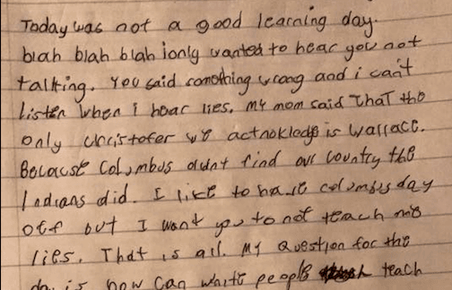 This little kid wrote the sassiest letter to his teacher and it’s GAS