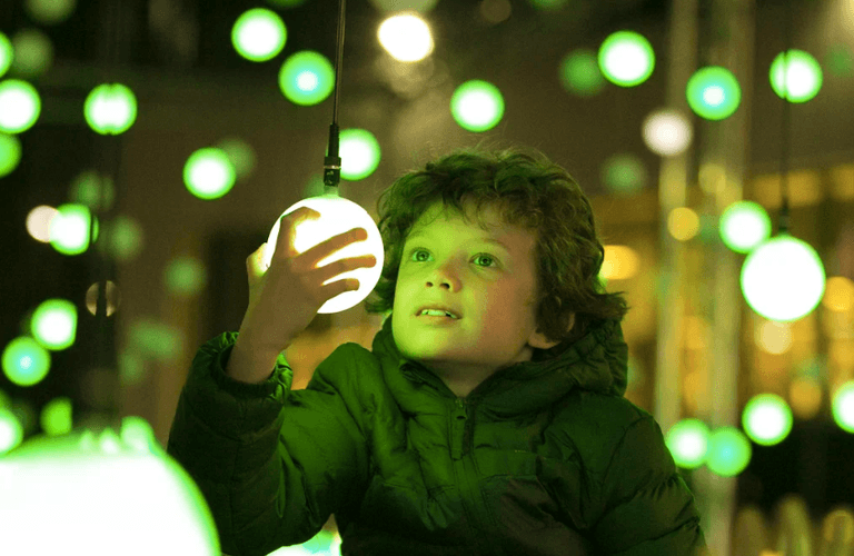 Beautiful light exhibition installed in Dundrum to encourage Darkness Into Light registration