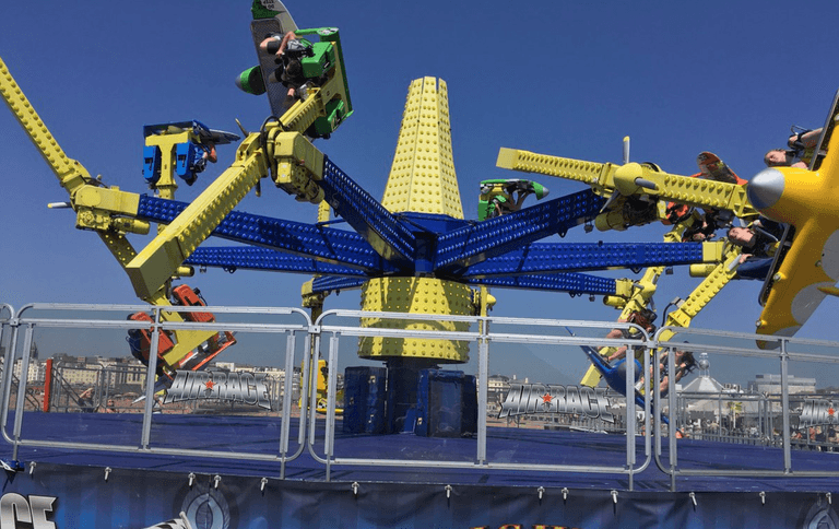 Four people injured after spinning fairground ride ‘comes loose’ in UK