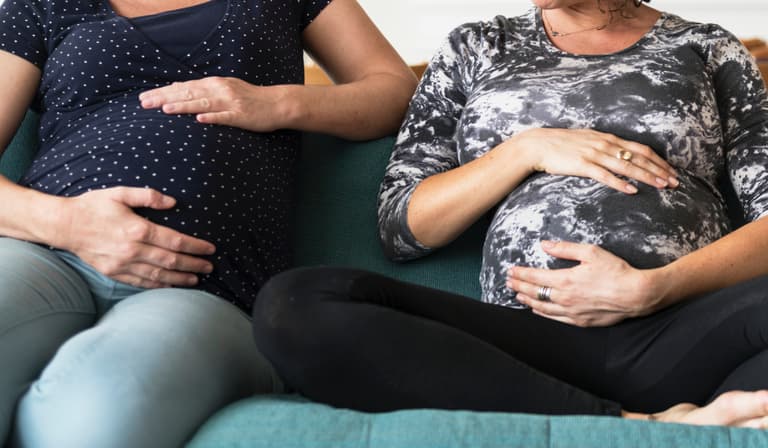 Same-sex couple give birth just 13 days apart: “It’s like having twins, but from different bodies” Same-sex couple give birth just 13 days apart: “It’s like having twins, but from different bodies”