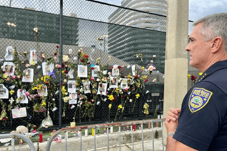 Child of first responder found dead at collapsed Florida condo