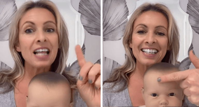Massage instructor shows a simple hack to get your baby to go to sleep