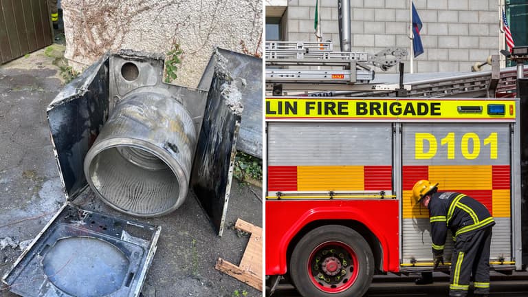 Dublin Fire Brigade issues public warning after washing machine goes up in flames