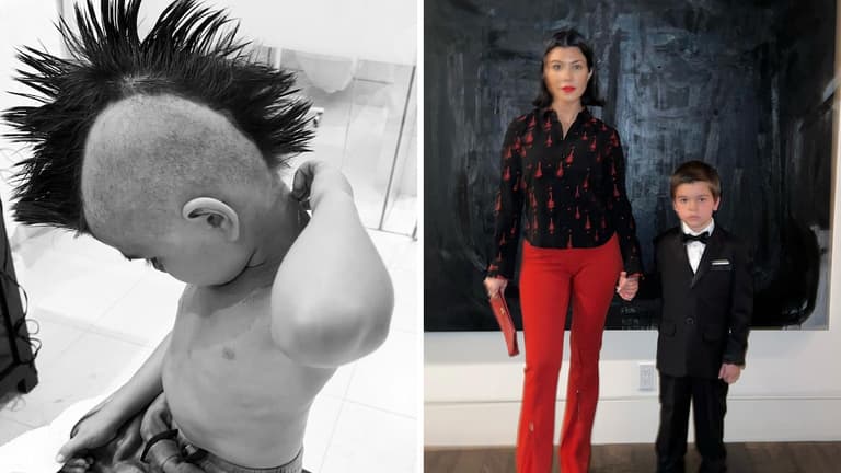 “Poor kid”: Kourtney Kardashian slated over son’s new haircut