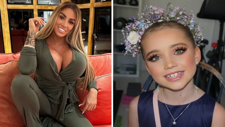 Katie Price called out for letting her 8-year-old wear full face of make up Katie Price called out for letting her 8-year-old wear full face of make up