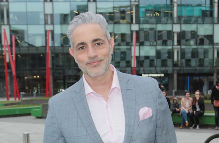 Protestors followed Baz Ashmawy after he helped build homes for refugees