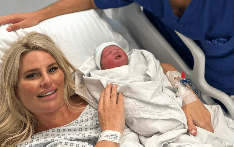 ‘Got her wish’: Danielle Armstrong gives birth to her second child