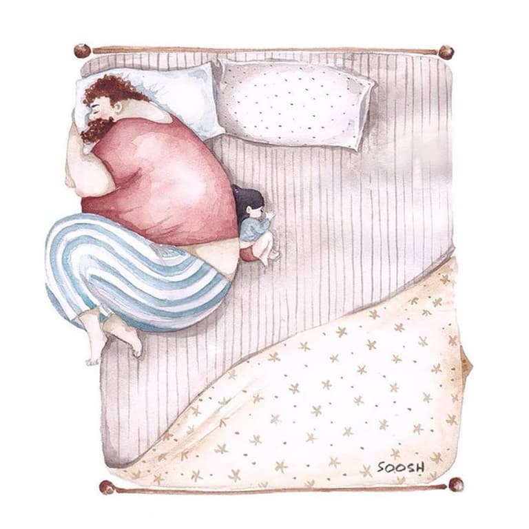 These stunning father-daughter illustrations are stealing our hearts These stunning father-daughter illustrations are stealing our hearts