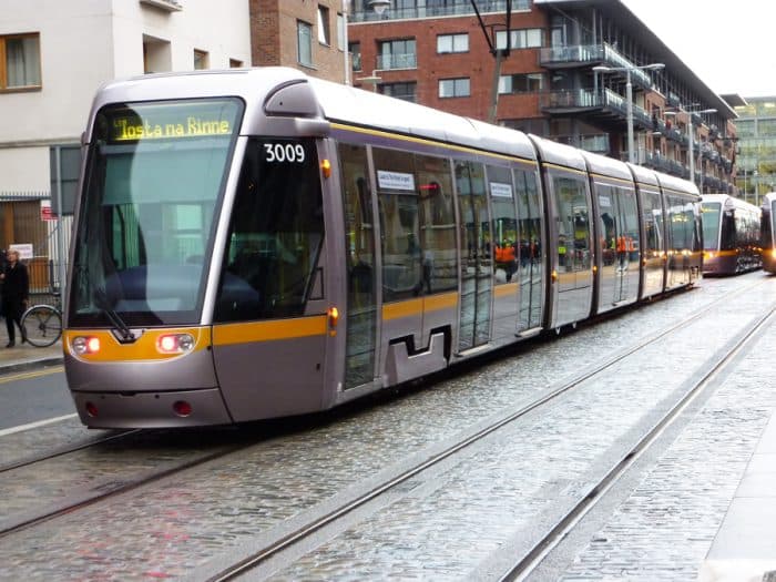 A woman has died after being involved in a Luas collision this morning A woman has died after being involved in a Luas collision this morning