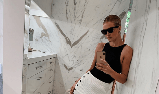 Rosie Huntington-Whiteley is a huge fan of this gorgeous €13 Zara bodysuit