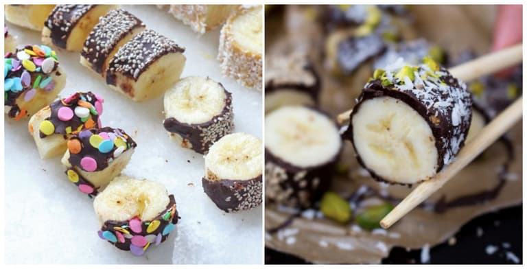 Banana sushi is a fun way to get kids involved in making their own healthy snack Banana sushi is a fun way to get kids involved in making their own healthy snack