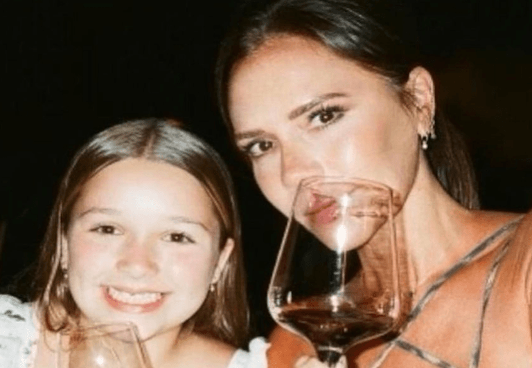 Victoria Beckham shuts down claims daughter Harper was drinking wine Victoria Beckham shuts down claims daughter Harper was drinking wine