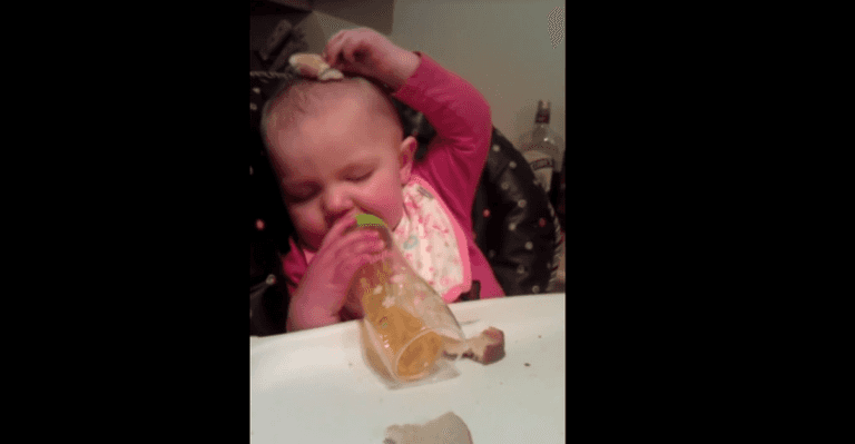 WATCH: this little baba enjoying an unorthodox head massage WATCH: this little baba enjoying an unorthodox head massage