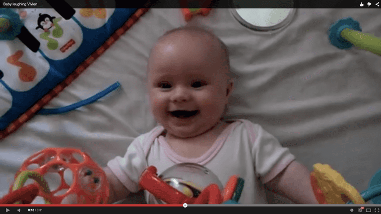 WATCH: Cute baby Vivien laughing hysterically WATCH: Cute baby Vivien laughing hysterically