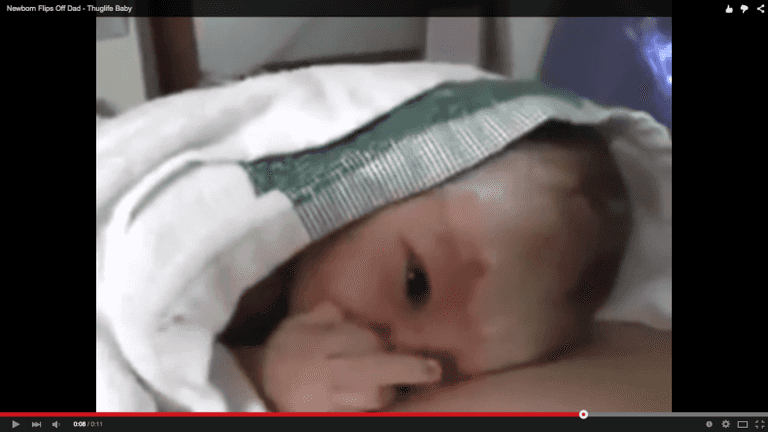 WATCH: This newborn baby puts dad in his place WATCH: This newborn baby puts dad in his place