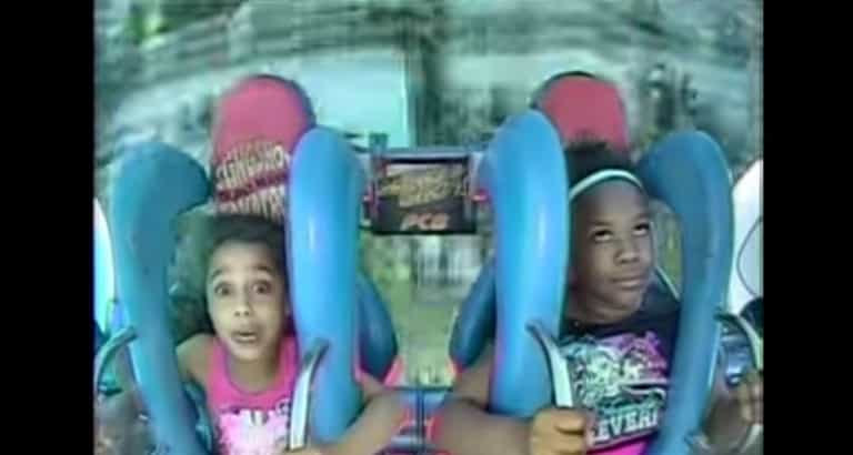 VIDEO: 2 young girls ride the Slingshot and their reaction is HILARIOUS VIDEO: 2 young girls ride the Slingshot and their reaction is HILARIOUS