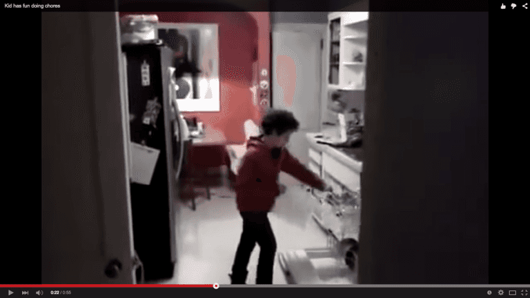 WATCH: Kid doing a (smooth) criminally good job on his chores WATCH: Kid doing a (smooth) criminally good job on his chores