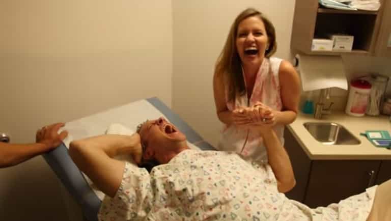 Dad experiences labour pain in hilarious video Dad experiences labour pain in hilarious video