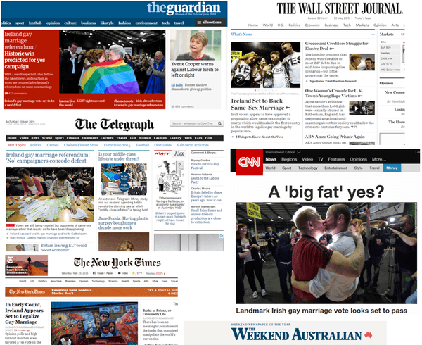 This is what the front pages of the WORLD’S newspapers look like today: PROUD This is what the front pages of the WORLD’S newspapers look like today: PROUD