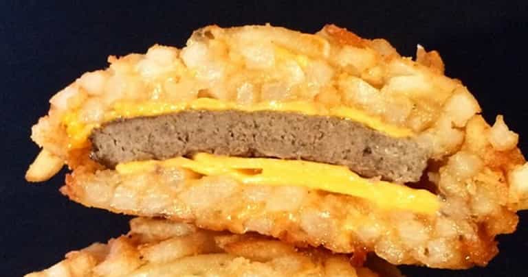 So this exists: A burger bun made entirely of CHIPS So this exists: A burger bun made entirely of CHIPS
