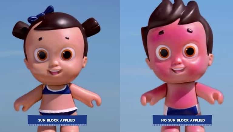 This (scary-looking) doll has sunburn to help teach kids an important lesson This (scary-looking) doll has sunburn to help teach kids an important lesson