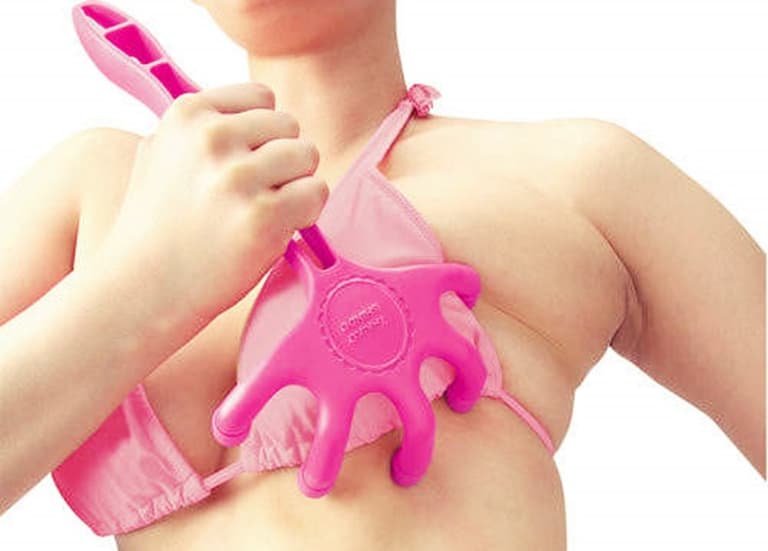 Boost your bust size with this handy boob rake. Or not. Boost your bust size with this handy boob rake. Or not.