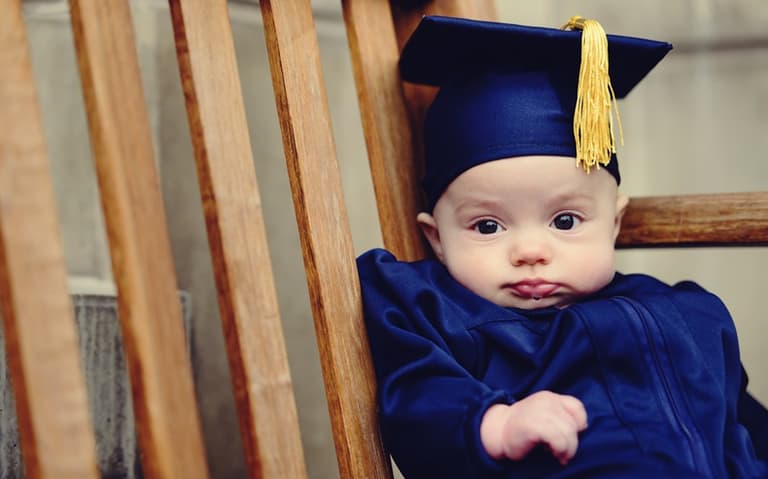 So most Irish parents start saving for college BEFORE baby can crawl So most Irish parents start saving for college BEFORE baby can crawl