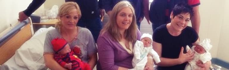 Sister Act: Three sisters give birth on the same day… and a fourth is due any minute Sister Act: Three sisters give birth on the same day… and a fourth is due any minute