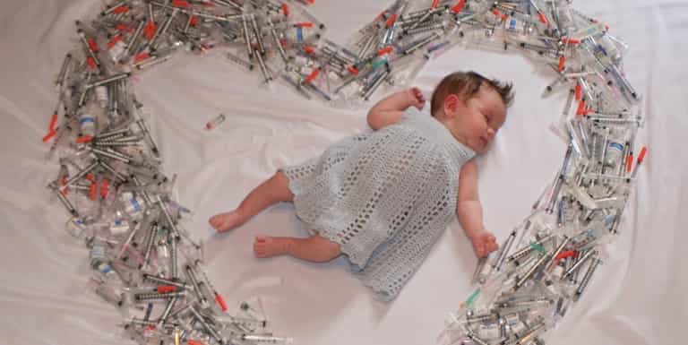 This picture of a baby girl asleep has gone viral for a touching reason This picture of a baby girl asleep has gone viral for a touching reason