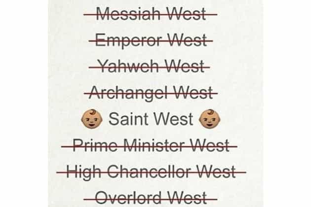 A Saint by any other name… can we PLEASE relax with the bonkers baby names? A Saint by any other name… can we PLEASE relax with the bonkers baby names?