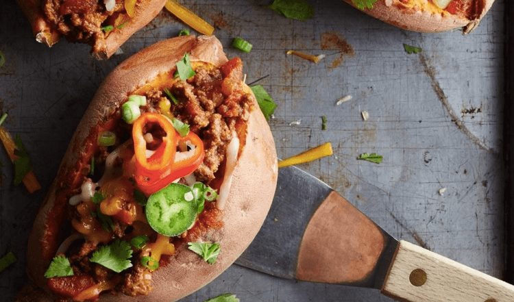Feeling peckish? These stuffed sweet potatoes are exactly what you need Feeling peckish? These stuffed sweet potatoes are exactly what you need