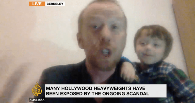 Toddler crashes dad’s TV interview on live TV, weighs in on the conversation Toddler crashes dad’s TV interview on live TV, weighs in on the conversation
