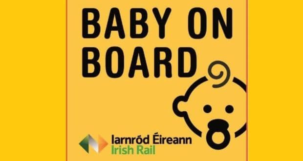 Irish Rail issue an update on their ‘baby on board’ badges Irish Rail issue an update on their ‘baby on board’ badges