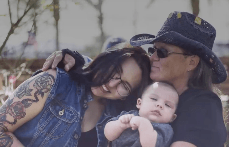 Woman who protected pregnant mum during Vegas shooting meets the baby she saved Woman who protected pregnant mum during Vegas shooting meets the baby she saved