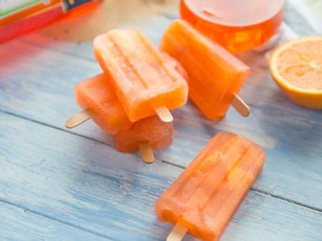Aperol Spritz ice lollies are the lockdown weekend treat we all deserve Aperol Spritz ice lollies are the lockdown weekend treat we all deserve