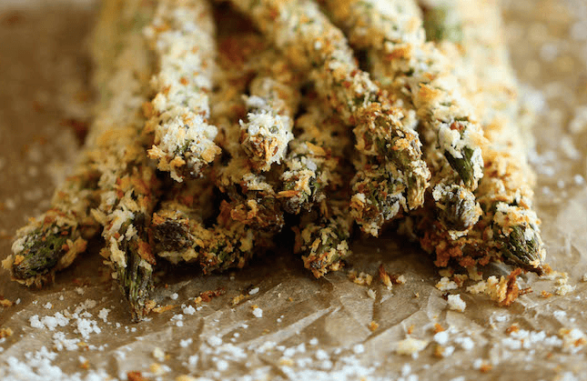 These parmesan asparagus fries are about to kick your regular fries habit forever These parmesan asparagus fries are about to kick your regular fries habit forever
