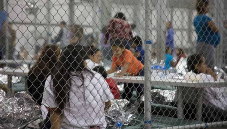 Children are crying for their parents in this recording from a US detention centre Children are crying for their parents in this recording from a US detention centre