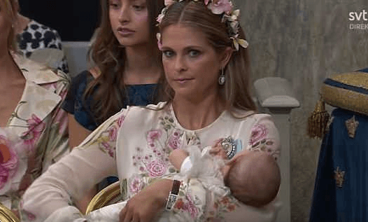 Princess of Sweden left mortified as her daughter rolls on the floor at christening Princess of Sweden left mortified as her daughter rolls on the floor at christening