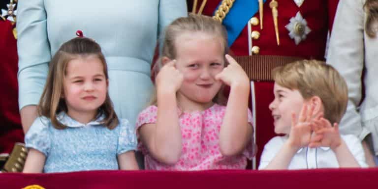 Prince George’s cousin pushed him down a hill and she’s quite the little madam Prince George’s cousin pushed him down a hill and she’s quite the little madam