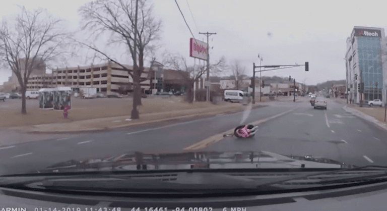 Terrifying footage shows car seat with two-year-old fall out of moving car on busy street Terrifying footage shows car seat with two-year-old fall out of moving car on busy street