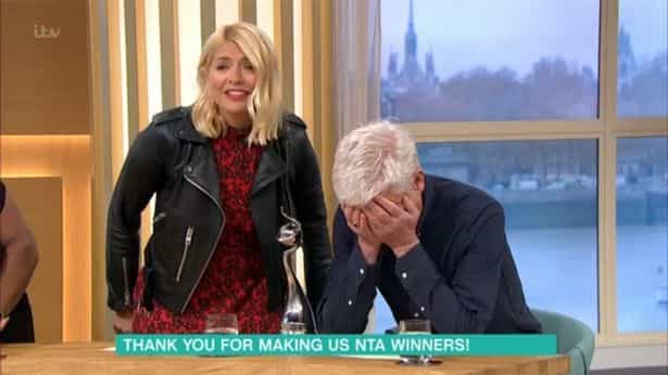 Lots of viewers thought Phil and Holly were putting on their hangovers on This Morning today Lots of viewers thought Phil and Holly were putting on their hangovers on This Morning today